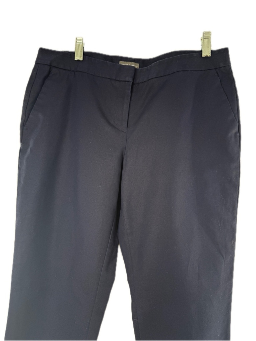 Vince Camuto Navy Ankle Pants Size 8 Stretch Slim Career 27” Inseam with Pockets - Picture 7 of 11